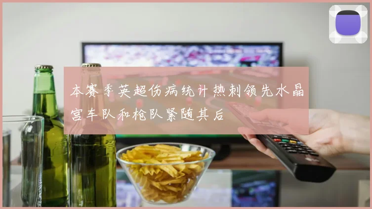本赛季英超伤病统计热刺领先水晶宫车队和枪队紧随其后